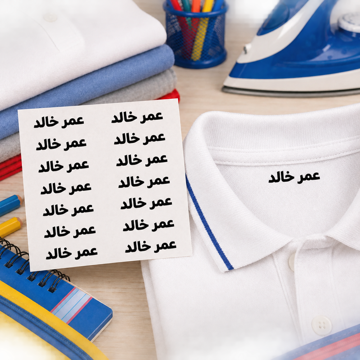 10 استيكر حراري مخصص للملابس واليونيفورم