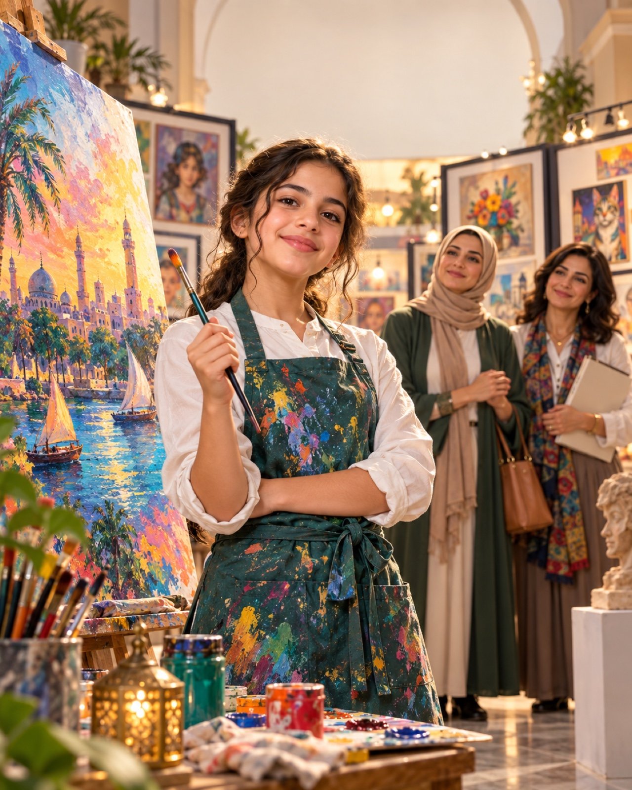 ريشة القائدة: معرض الألوان الكبير