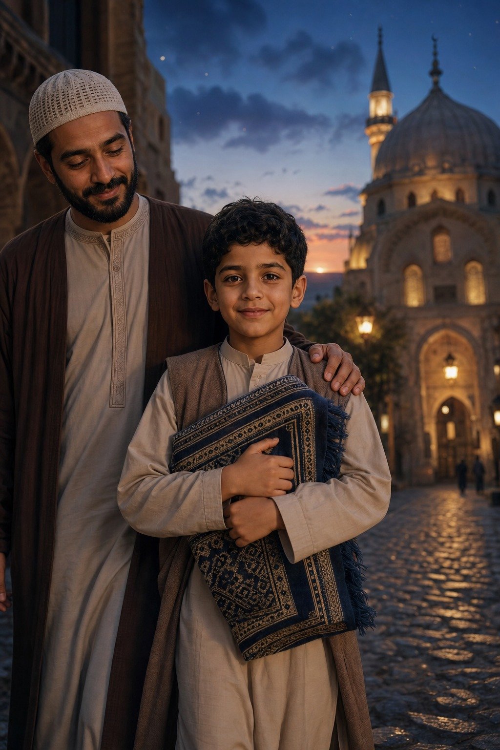صلاة الفجر مع بابا